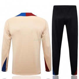 Sudadera De Entrenamiento Barcelona 2024/2025 Niño Kit Caqui