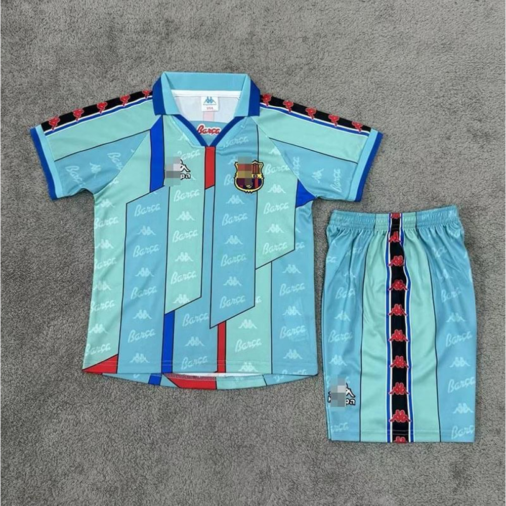 Camiseta Barcelona 2ª Equipación Retro 1996/97 Niño Kit