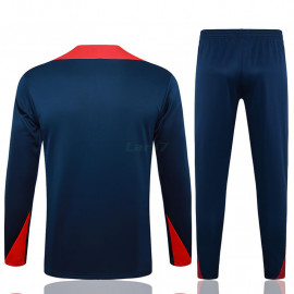 Sudadera De Entrenamiento Barcelona 2024/2025 Kit Azul Marino/Rojo