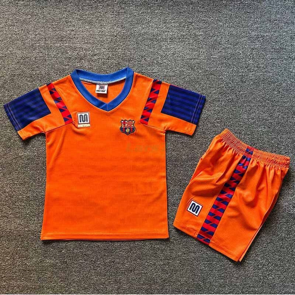 Camiseta Barcelona 2ª Equipación Retro 1991/92 Niño Kit