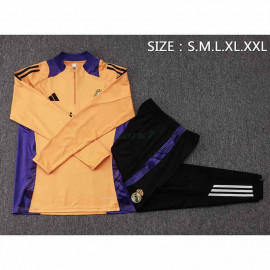Sudadera De Entrenamiento Real Madrid 2024/2025 Kit Naranja/Morado
