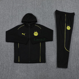 Chandal Borussia Dortmund 2024/2025 Con Capucha Negro