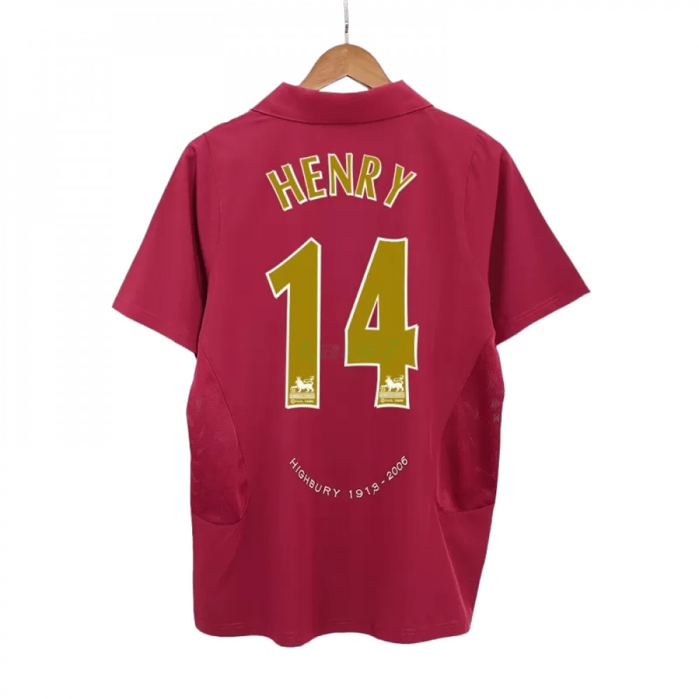 Camiseta HENRY 14 Arsenal 1ª Equipación Retro 2005/06