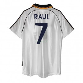 Camiseta RAUL 7 Real Madrid 1ª Equipación Retro 1998/00