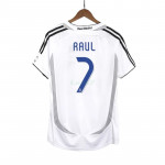 Camiseta RAUL 7 Real Madrid 1ª Equipación Retro 2006/07