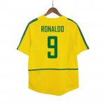 Camiseta RONALDO 9 Brasil 1ª Equipación Retro 2002/03