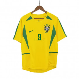 Camiseta RONALDO 9 Brasil 1ª Equipación Retro 2002/03
