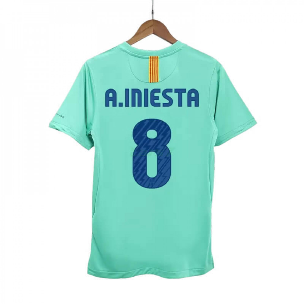 Camiseta A.INIESTA 8 Barcelona 2ª Equipación Retro 2010/11