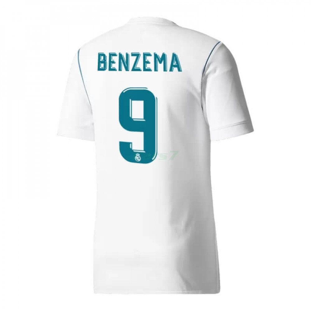 Camiseta BENZEMA 9 Real Madrid 1ª Equipación Retro 2017/18