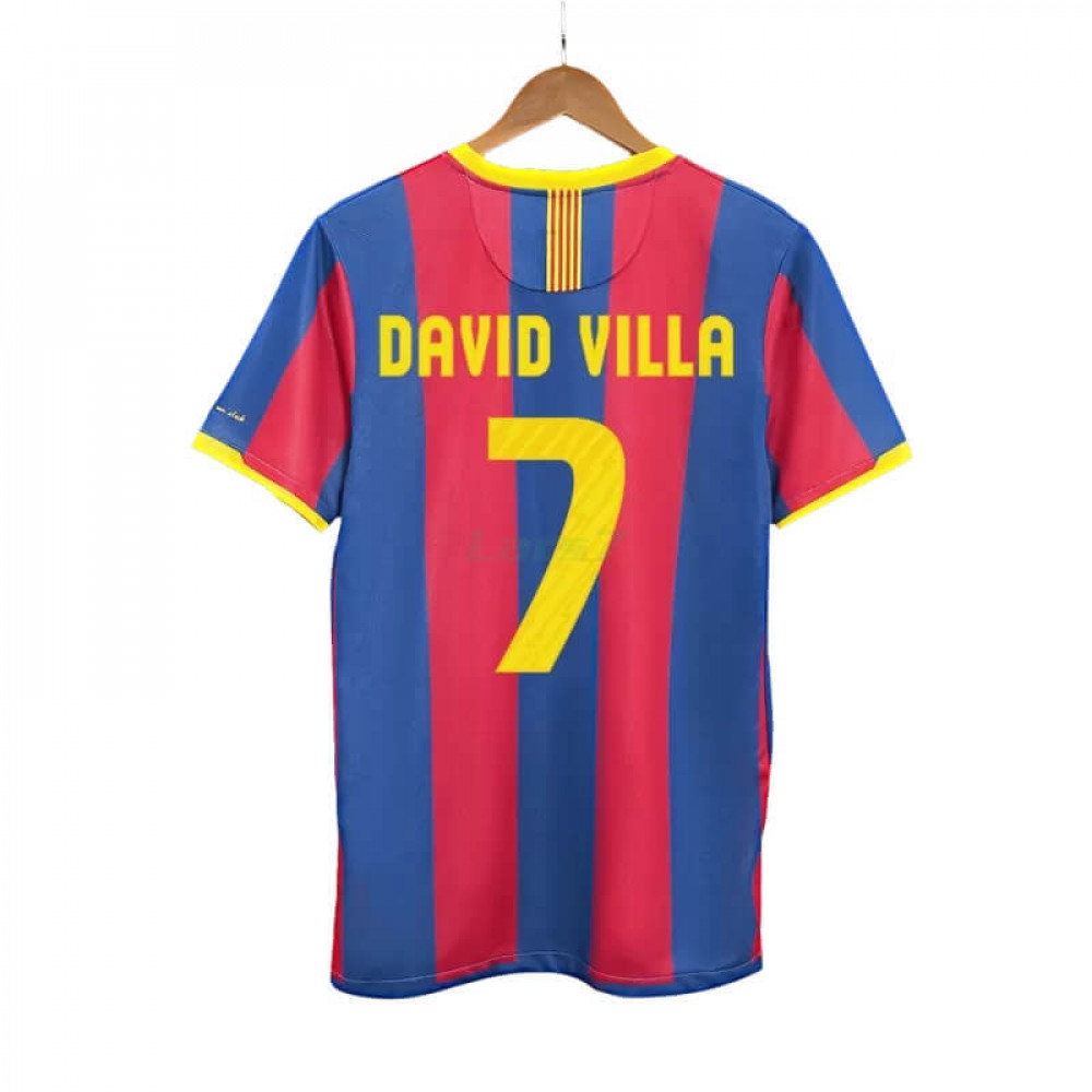 Camiseta DAVID VILLA 7 Barcelona 1ª Equipación Retro 2010/11