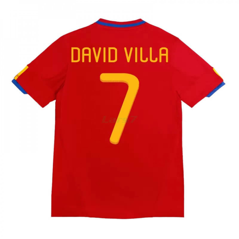 Camiseta DAVID VILLA 7 España 1ª Equipación Retro 2010
