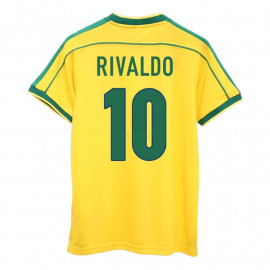 Camiseta RIVALDO 10 Brasil 1ª Equipación Retro 1998