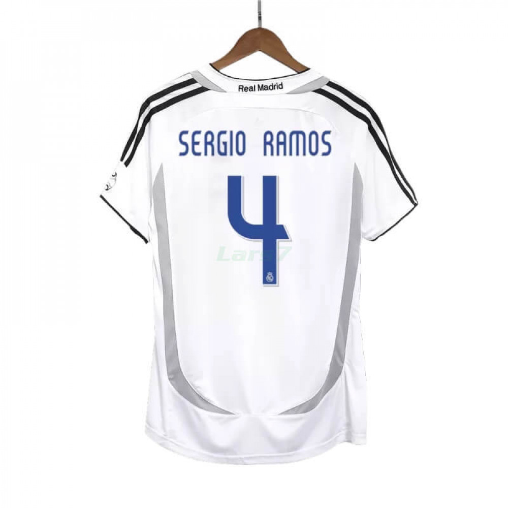 Camiseta SERGIO RAMOS 4 Real Madrid 1ª Equipación Retro 2006/07