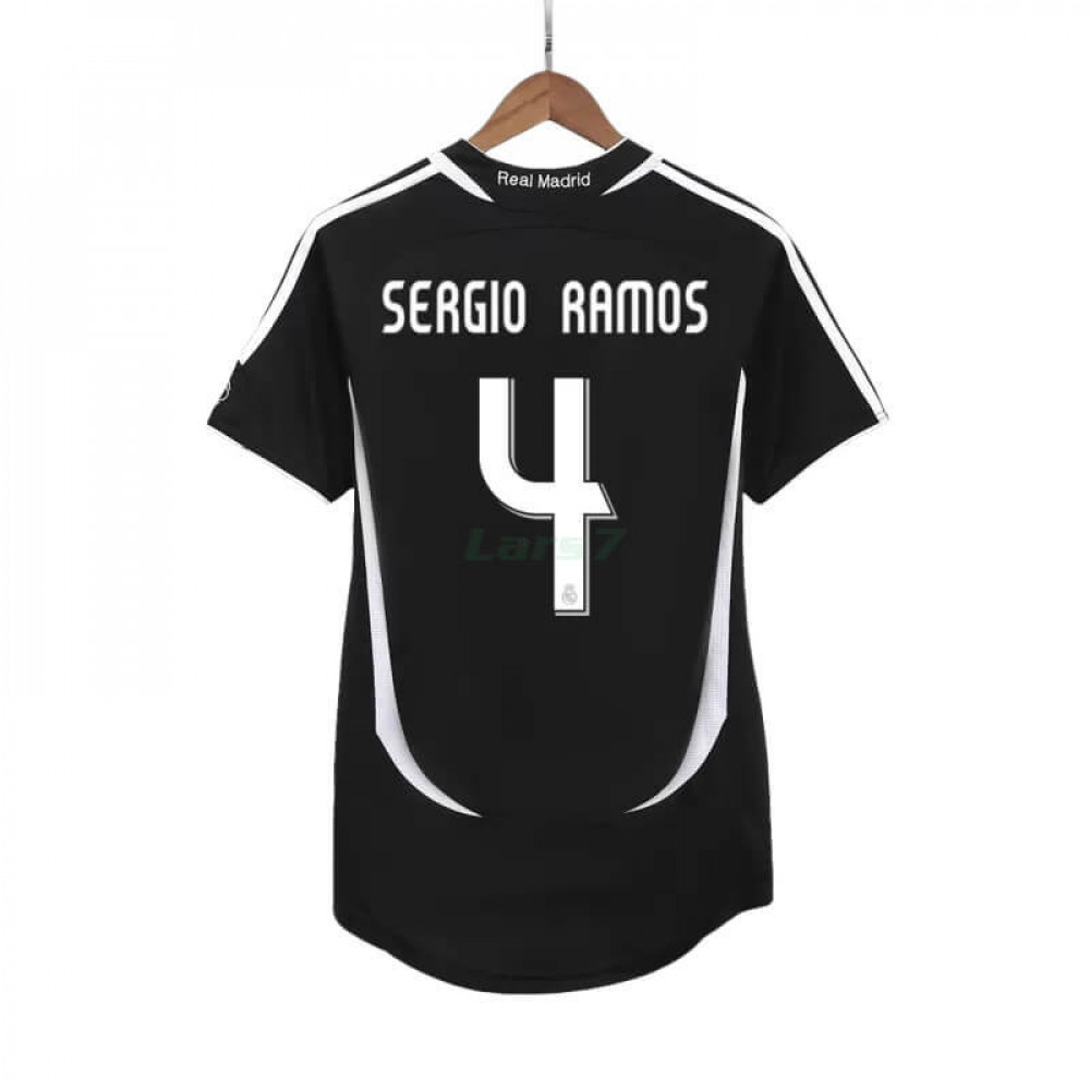 Camiseta SERGIO RAMOS 4 Real Madrid 2ª Equipación Retro 2006/07