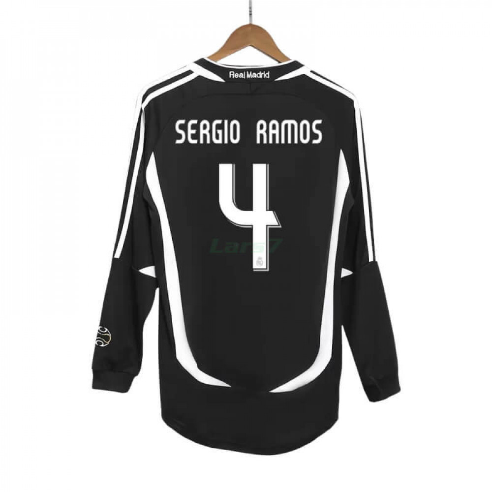 Camiseta SERGIO RAMOS 4 Real Madrid 2ª Equipación Retro 2006/07 ML