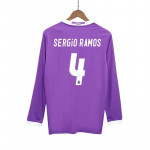 Camiseta SERGIO RAMOS 4 Real Madrid 2ª Equipación Retro 2016/17 ML