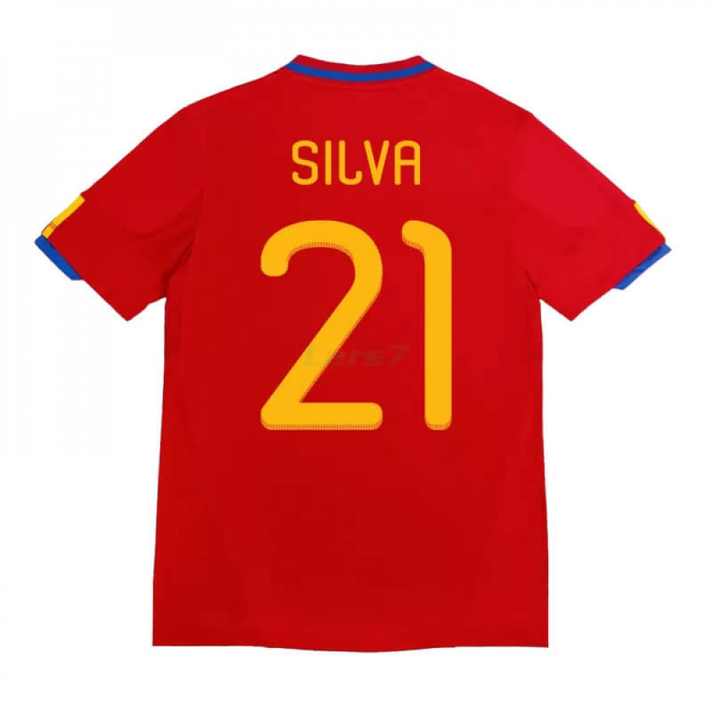 Camiseta SILVA 21 España 1ª Equipación Retro 2010
