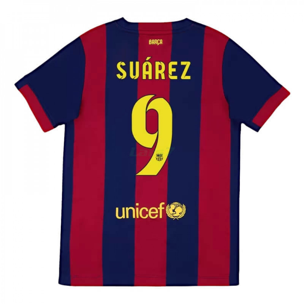 Camiseta SUÁREZ 9 Barcelona 1ª Equipación Retro 2014/15