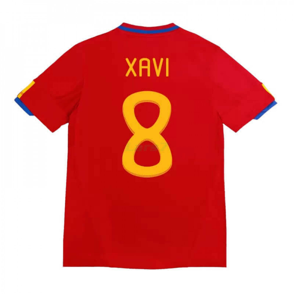 Camiseta XAVI 8 España 1ª Equipación Retro 2010