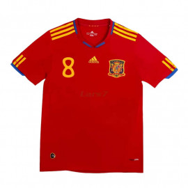 Camiseta XAVI 8 España 1ª Equipación Retro 2010