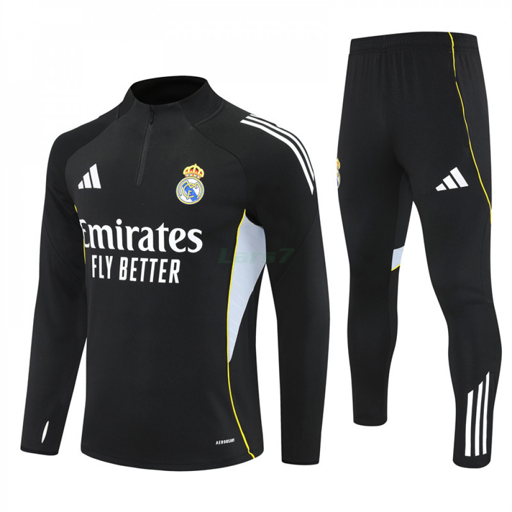 Sudadera De Entrenamiento Real Madrid 2025/2026 Kit Negro