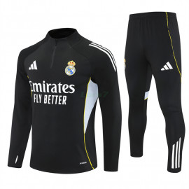 Sudadera De Entrenamiento Real Madrid 2025/2026 Kit Negro