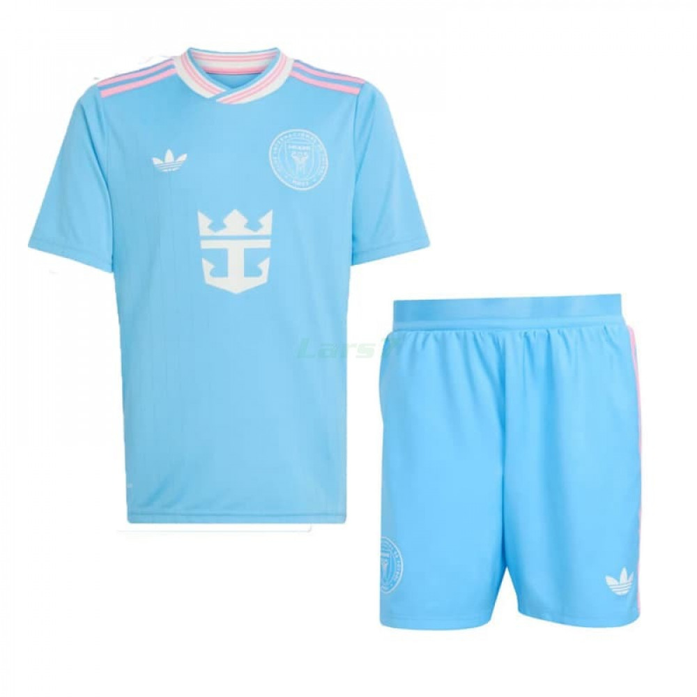 Camiseta Inter Miami 3ª Equipación 2025/2026 Azul Claro Niño Kit