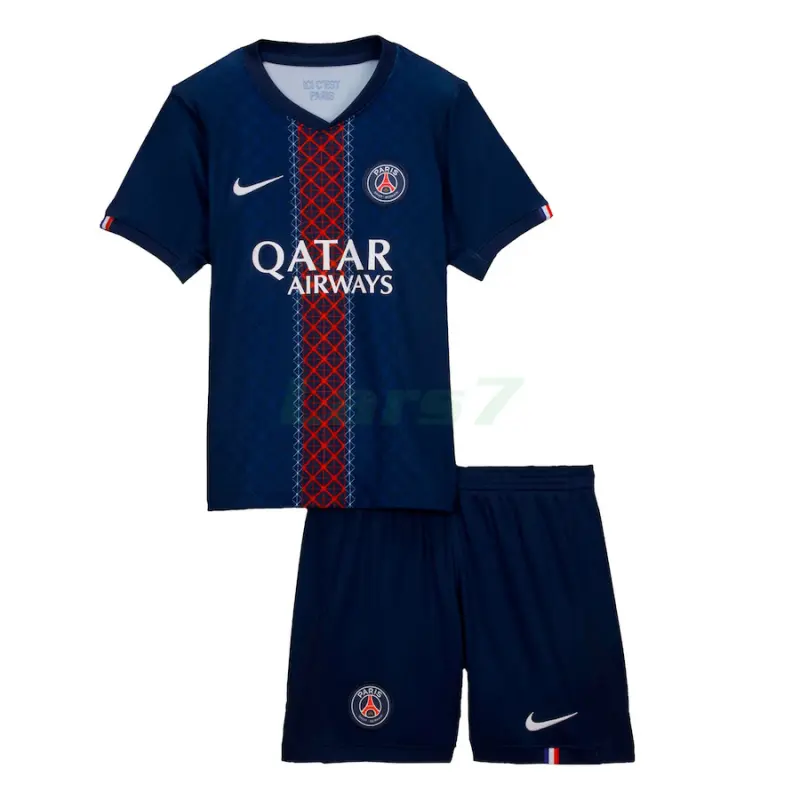 Camiseta PSG 1ª Equipación 2025/2026 Azul Niño Kit