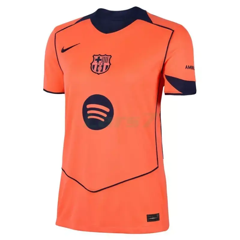Camiseta Barcelona 3ª Equipación 2025/2026 Naranja Mujer