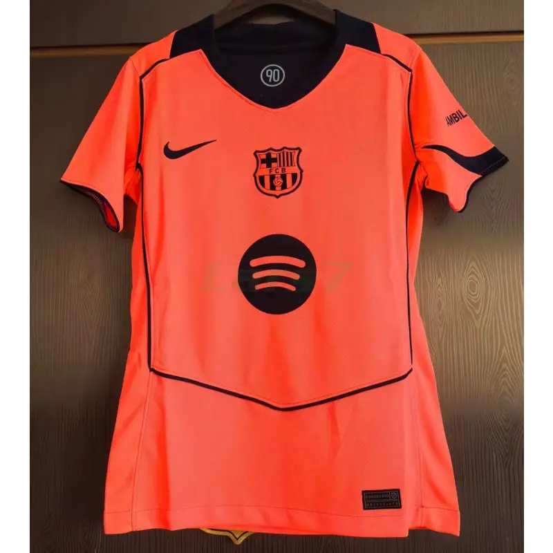 Camiseta Barcelona 3ª Equipación 2025/2026 Naranja Mujer