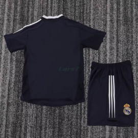 Camiseta Real Madrid 2ª Equipación Retro 2004/05 Negro Niño Kit
