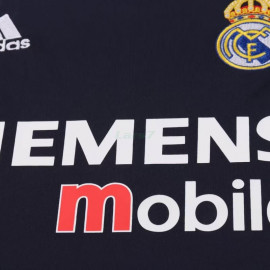 Camiseta Real Madrid 2ª Equipación Retro 2004/05 Negro Niño Kit