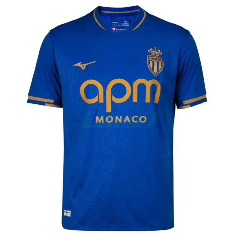 Camiseta Monaco 2ª Equipación 2025/2026 Azul/Dorado