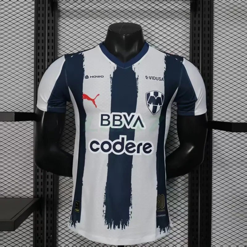 Camiseta Monterrey 1ª Equipación 2025/2026 Azul Marino/Blanco (EDICIÓN JUGADOR)
