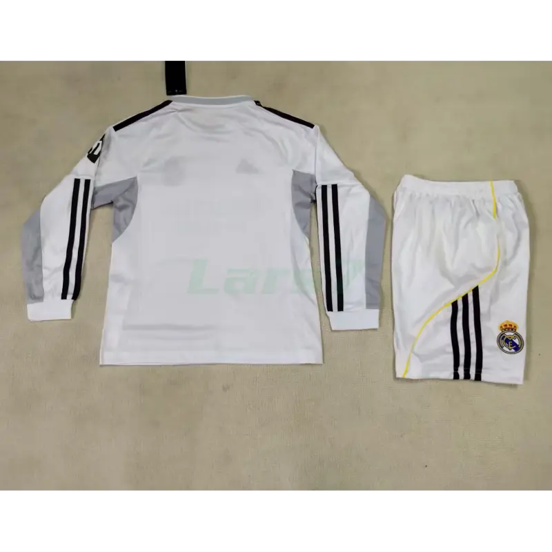 Camiseta Real Madrid 1ª Equipación 2025/2026 ML Blanco Niño Kit con Parche HP Camiseta Real Madrid 1ª Equipación 2025/2026 ML Blanco Niño Kit con Parche HP