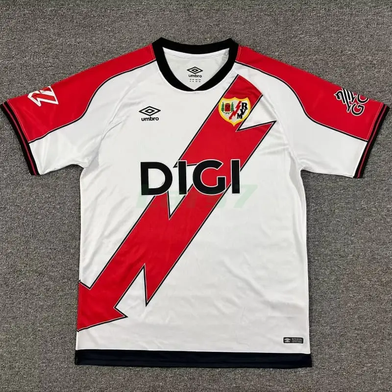 Camiseta Rayo Vallecano 1ª Equipación 2025/2026 Blanco/Rojo