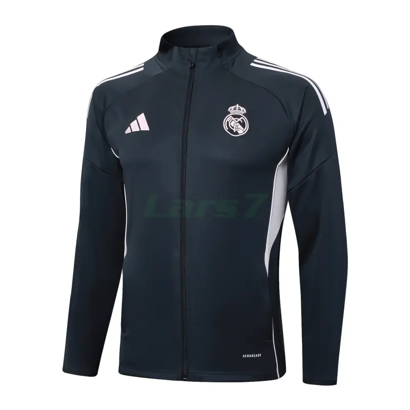 Chaqueta Real Madrid 2025/2026 Gris Oscuro Chaqueta Real Madrid 2025/2026 Gris Oscuro