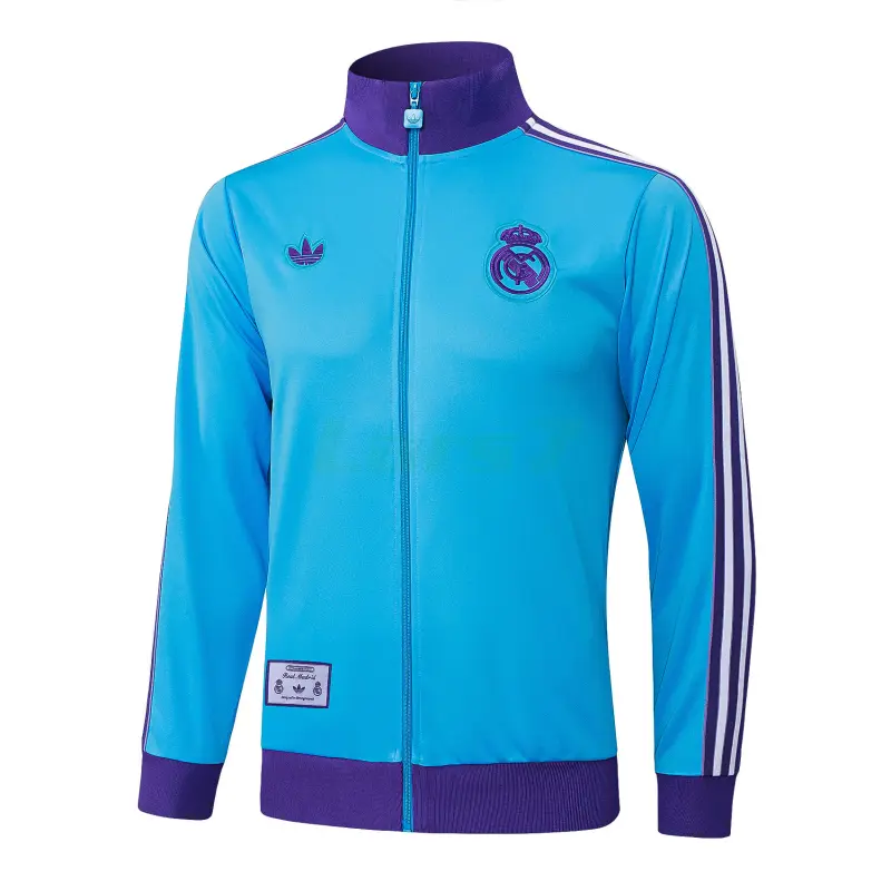 Chaqueta Real Madrid 2025/2026 Retro Azul/Morado Chaqueta Real Madrid 2025/2026 Retro Azul/Morado
