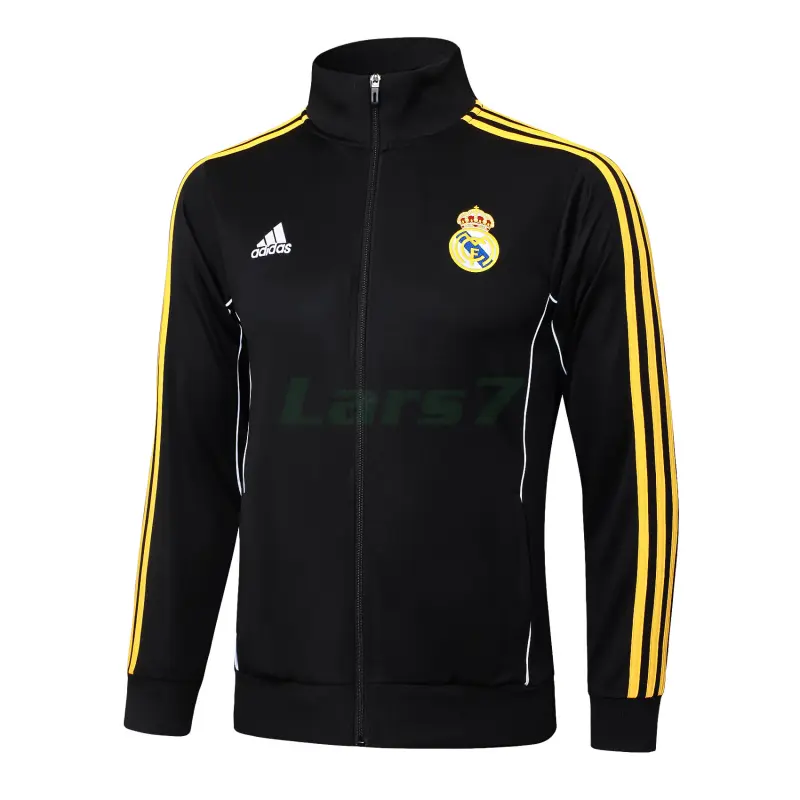 Chaqueta Real Madrid 2025/2026 Retro Negro/Amarillo Chaqueta Real Madrid 2025/2026 Retro Negro/Amarillo