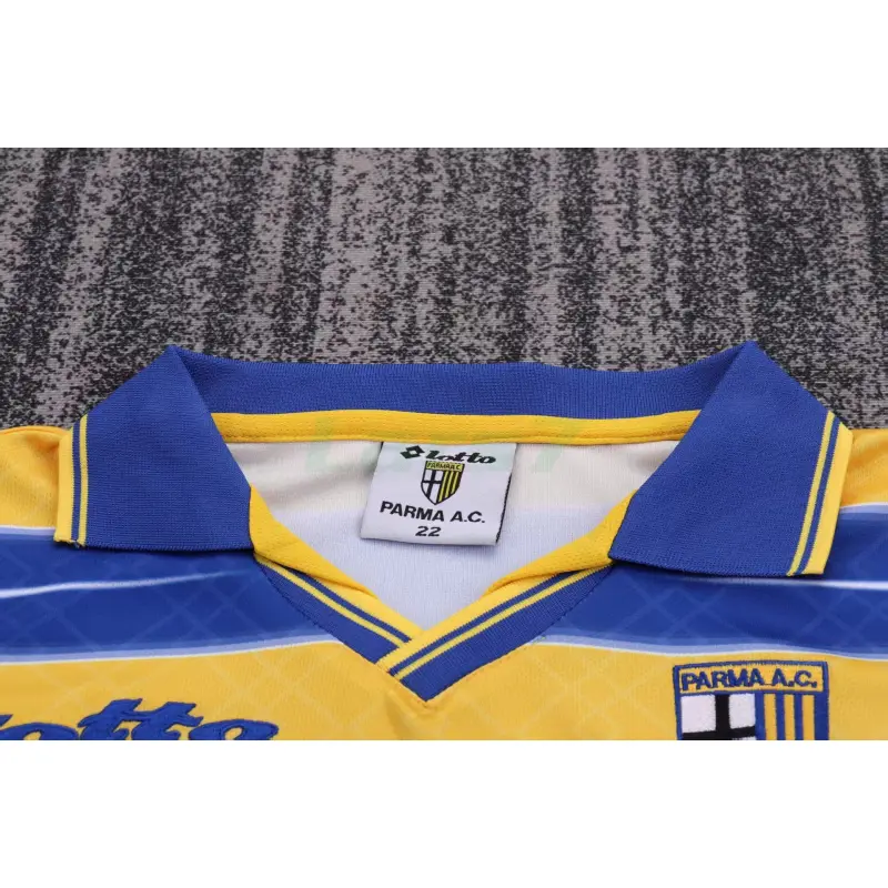 Camiseta Parma Calcio 1ª Equipación Retro 1998/99 Amarillo/Azul Niño Kit