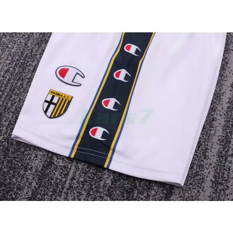 Camiseta Parma Calcio 1ª Equipación Retro 2002/03 Blanco Niño Kit