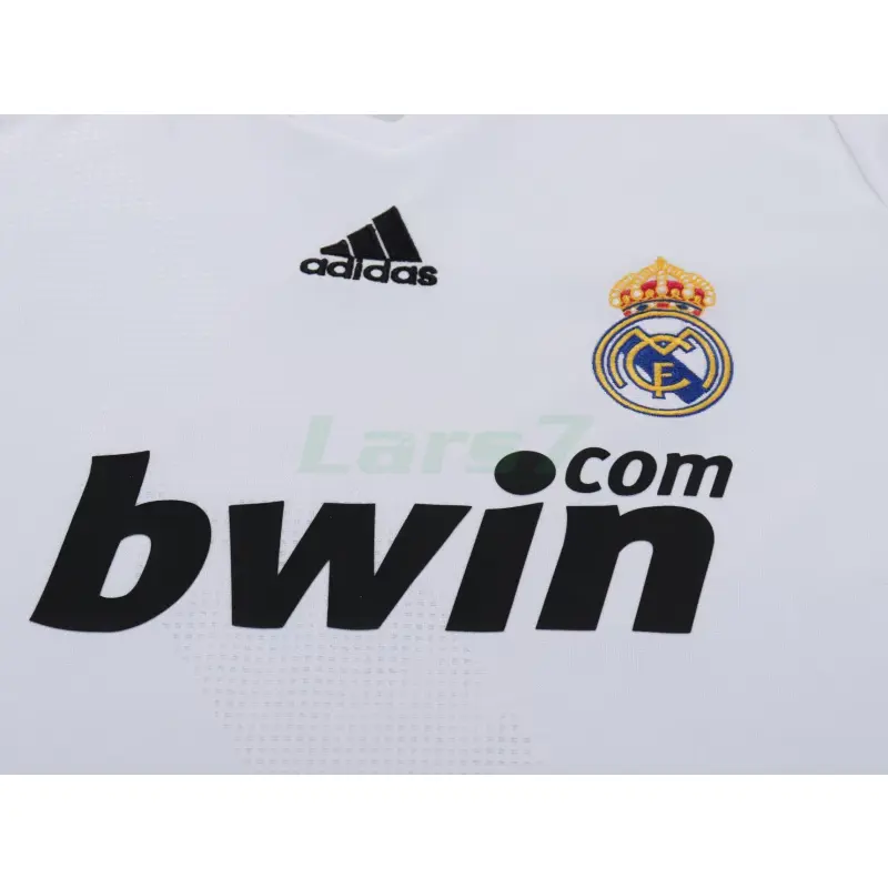 Camiseta Real Madrid 1ª Equipación Retro 2008/09 Blanco Niño Kit Camiseta Real Madrid 1ª Equipación Retro 2008/09 Blanco Niño Kit