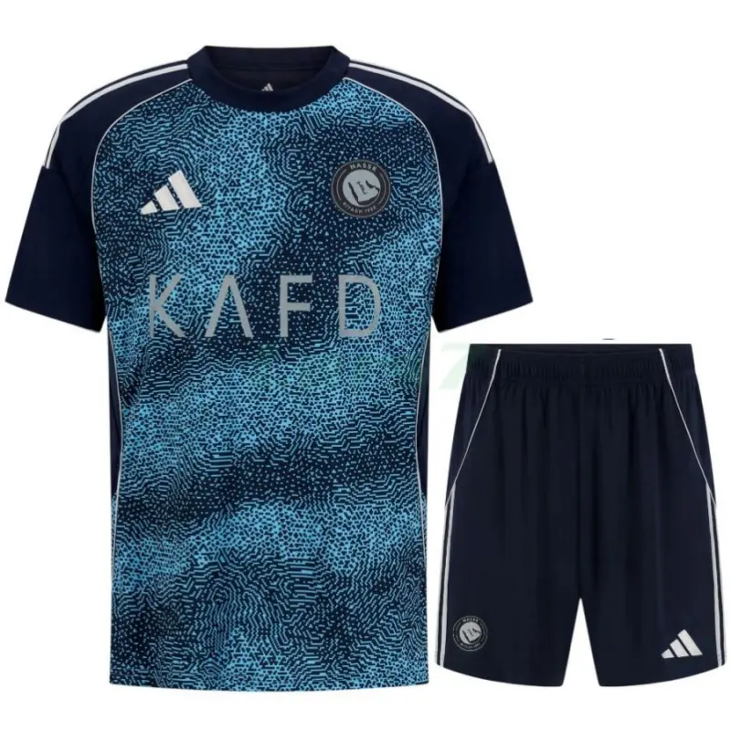Camiseta Al Nassr 2ª Equipación 2025/2026 Azul Niño Kit