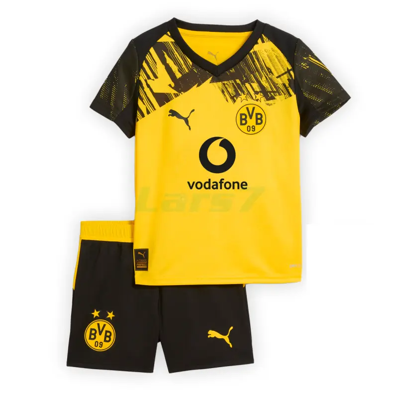 Camiseta Borussia Dortmund 1ª Equipación 2025/2026 Amarillo Niño Kit