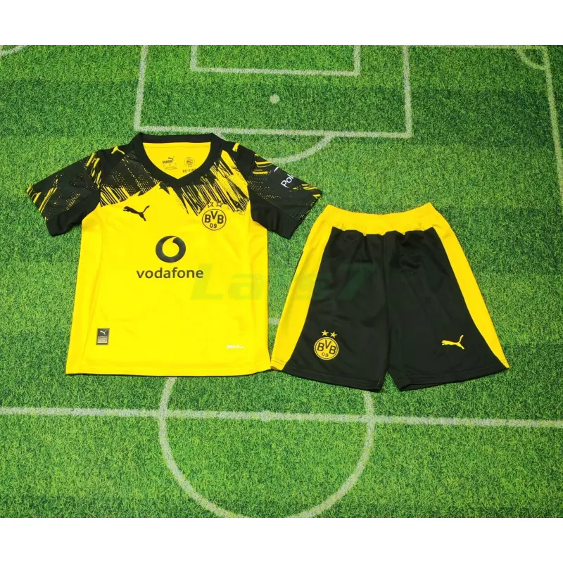 Camiseta Borussia Dortmund 1ª Equipación 2025/2026 Amarillo Niño Kit