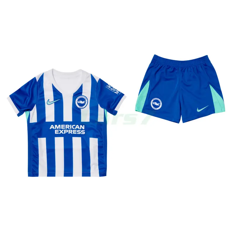 Camiseta Brighton 1ª Equipación 2025/2026 Azul/Blanco Niño Kit