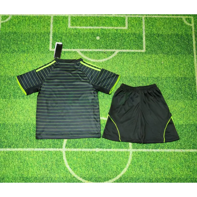 Camiseta Celtic 2ª Equipación 2025/2026 Negro/Verde Niño Kit