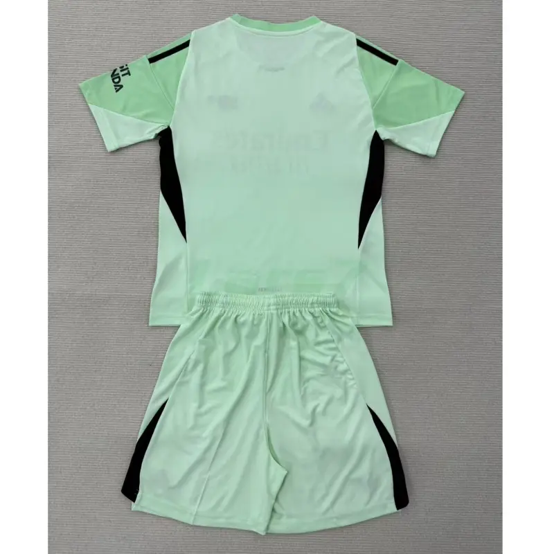 Camiseta de Portero Arsenal 2025/2026 Verde Claro/Negro Niño Kit