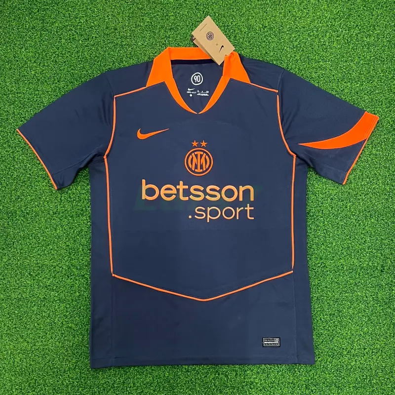 Camiseta Inter de Milan 3ª Equipación 2025/2026 Gris/Naranja