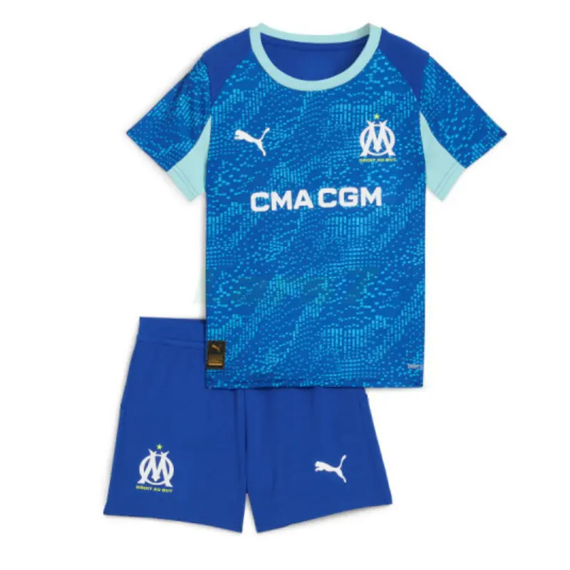 Camiseta Olympique Marsella 3ª Equipación 2025/2026 Azul Niño Kit